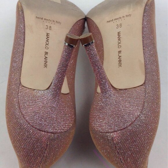MANOLO BLAHNIK Hangisi Pump Sz 8 - Picture 7 of 8